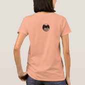 ウィメンズレイヴンシャツレイヴンのカラスのアートレディースシャツ Tシャツ (裏面)