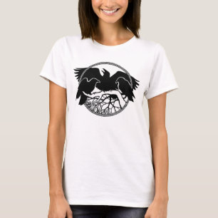 ウィメンズレイヴンTシャツRaven Crow Artレディースシャツ Tシャツ