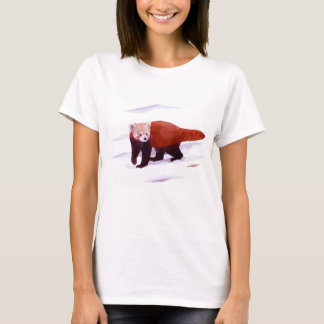 ウィメンズレッドパンダポリゴンTシャツ Tシャツ
