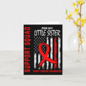 ウィメンズレッドリトルシスターハート病認識度F カード (黄色い花)