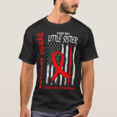 ウィメンズレッドリトルシスターハート病認識度F Tシャツ (正面)