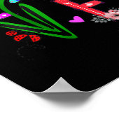 ウィメンズレムズラブゴゴライフデイジーフラワーカワイイ ポスター (角)