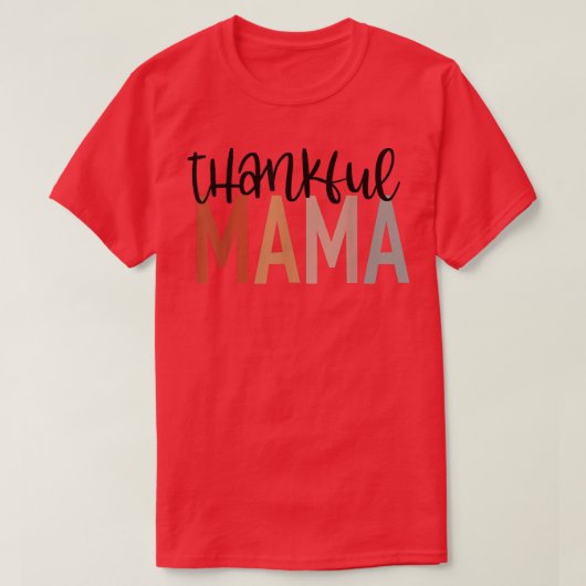 ウィメンズワンおもしろいサンクフルママ秋秋サンクセグ Tシャツ (デザイン正面)