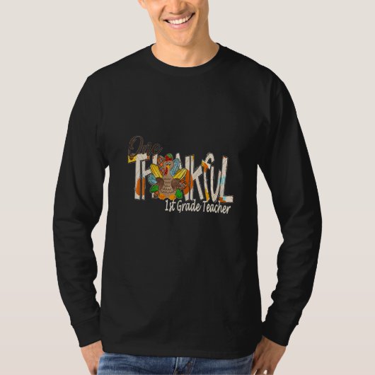 ウィメンズワンサンクフル1年生先生感謝していトルコ Tシャツ (正面)