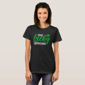 ウィメンズワンラッキー祖母St patricks day Tシャツ (正面フル)