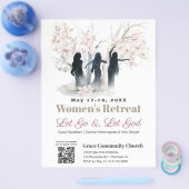 ウィメンズワーシッピングチャーチリトリートピンクツリーズ チラシ (シングル)