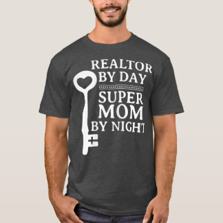 ウィメンズ不動産仲介業者バイデイすごいママバイナイトエスタ実在ー Tシャツ