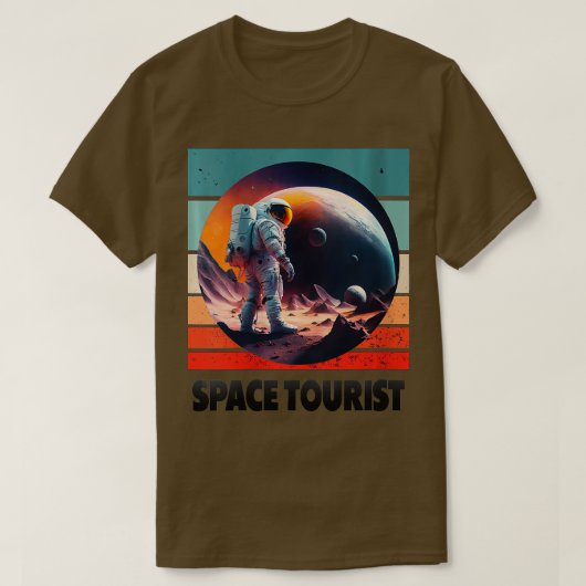 ウィメンズ宇宙ウーリストアウタースペースアウタースペースアストロン Tシャツ (デザイン正面)