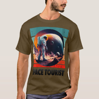 ウィメンズ宇宙ウーリストアウタースペースアウタースペースアストロン Tシャツ