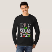 ウィメンズ小妖精や小人スクワッド2020シャツ、マッチングクリスマス小妖精や小人 Tシャツ (正面フル)