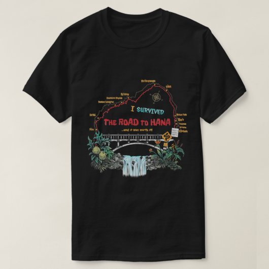 ウィメンズ生き延びIロードへハナマウイアイランドハワイア Tシャツ (デザイン正面)