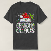 ウィメンズ祖母クロースクリスマスライトパジャマファミ Tシャツ (デザイン正面)