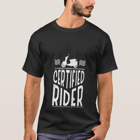 ウィメンズ認定ライダーオートバイドライババイクもしくは自転車に乗る人Sco Tシャツ (正面)