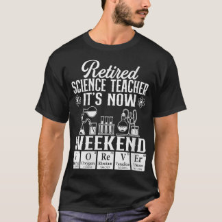 ウィメンズ退職したサイエンス先生ウィークエンドスクールレティ Tシャツ