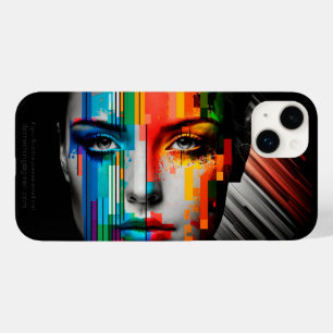 ウィメンズ顔カラーストリップポートレート Case-Mate iPhone 14 PLUSケース