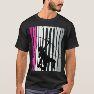 ウィメンズ32ndアーチェリー誕生日アーチャークイーンボウアロ tシャツ