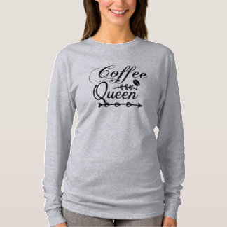 ウィメンズ コーヒークイーン ロングスリーブTシャツ Tシャツ