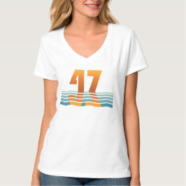 ウィメンズ サンセット 47 Vネック 両面 V2 Tシャツ