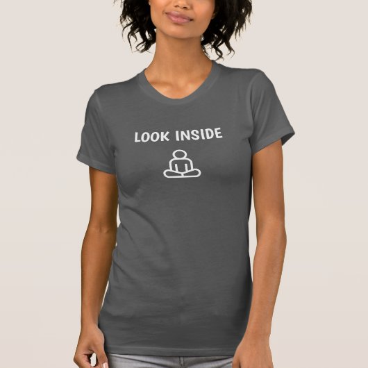 ウィメンズ スリムTシャツ | 中を見て Tシャツ (正面)