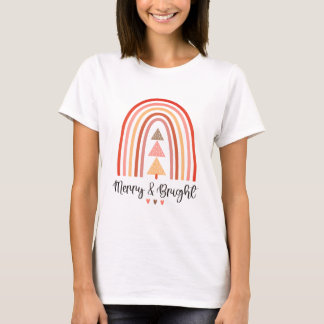 ウィメンズ&メリーブライトクリスマスTシャツ Tシャツ