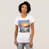 ウィメンズ Bella+Canvas スリムフィット Tシャツ (正面フル)