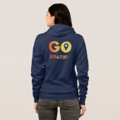 ウィメンズ GoSpark ファスナー付きパーカー パーカ (裏面フル)