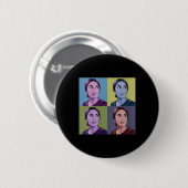 ウィメンズAocアレクサンドリアオカシオ – コルテス初の女性P 缶バッジ (正面&裏面)