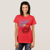 ウィメンズtシャツmoodsデザイン tシャツ (正面フル)