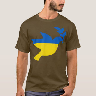 ウィメンズUkrainiのためのウクライナの平和dove Tシャツ