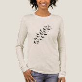 ウィメンハロウィンシャツハ幽霊のよく出るウスこうもりシャツ トライブレンドTシャツ (正面)