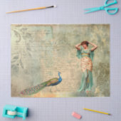 ウィメンピーコック質感レター 薄葉紙 (クラフト)