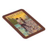 ウィメンフライフィッシング – アイダホ州スネークリバー マグネット (右側)