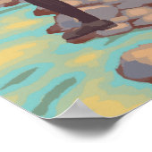 ウィメンフライフィッシング – イエローストーン国立公園 ポスター (角)