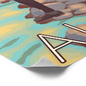 ウィメンフライフィッシング – カレー,アラスカ ポスター (角)