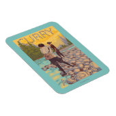 ウィメンフライフィッシング – カレー，アラスカ マグネット (右側)