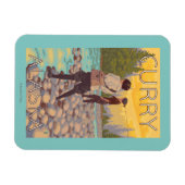 ウィメンフライフィッシング – カレー，アラスカ マグネット (横)