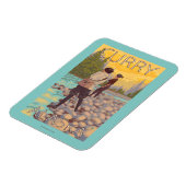 ウィメンフライフィッシング – カレー，アラスカ マグネット (左側)