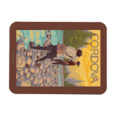 ウィメンフライフィッシング – Cordova，アラスカ マグネット (横)