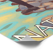 ウィメンフライフィッシング – Glacier National Park, MT ポスター (角)