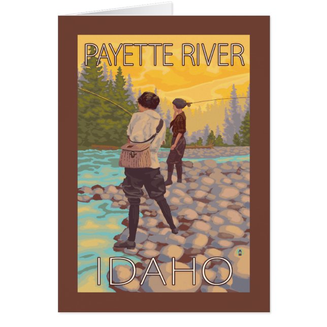 ウィメンフライフィッシング – Payette River, Idaho (正面)