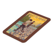 ウィメンフライフィッシング – Payette River, Idaho マグネット (左側)