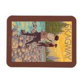 ウィメンフライ釣り – アラスカ,スカイウェイ マグネット (横)