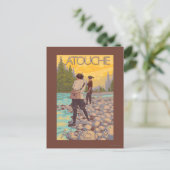 ウィメンフライ釣り – アラスカ，ラトシュ ポストカード (スタンド正面)