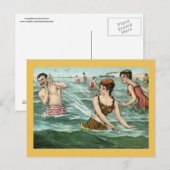 ウィメンフロリックアットザビーチヴィンテージ ポストカード (正面/裏面)