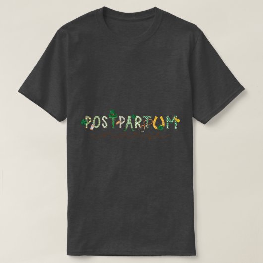 ウィメンポストパルタムナースSt patricks dayマザーベビー Tシャツ (デザイン正面)