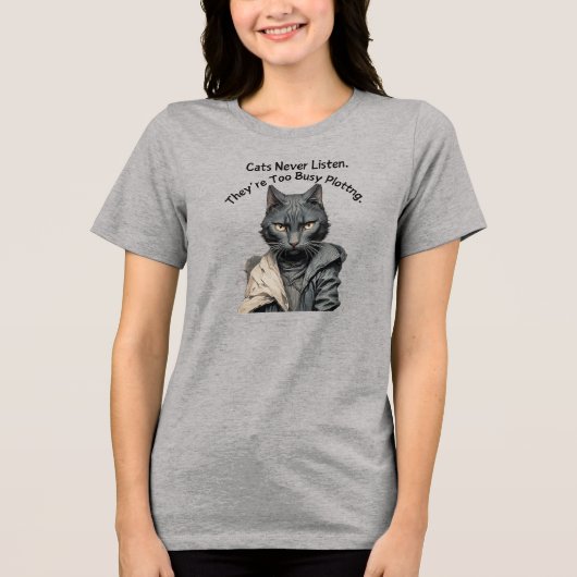 ウィメンライターCat Tシャツ (正面)