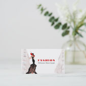 ウィメンレディーインザシティファッションブティック 名刺 (スタンド正面)