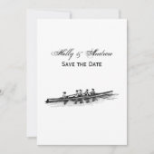 ウィメンローイングローワーズクルーズチームウォータースポーツブラック 招待状 (正面)