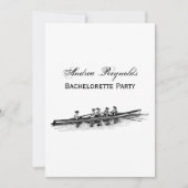 ウィメンローイングローワーズクルーズチームウォータースポーツブラック 招待状 (正面)