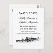 ウィメンローイングローワーズクルーズチームウォータースポーツブラック 案内ポストカード (正面/裏面)